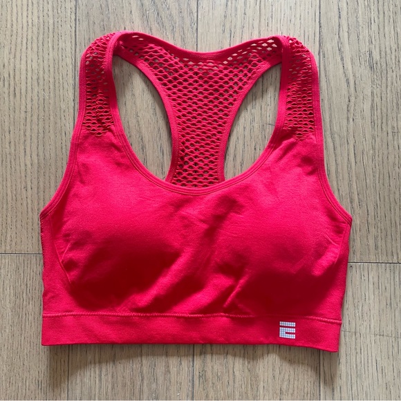 Red Sports Bra w. Mesh Back Detail NWOT - Size S - Picture 1 of 3